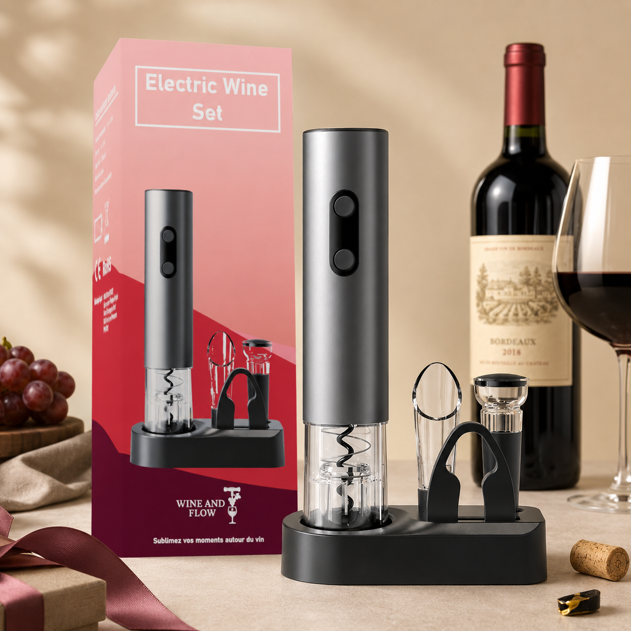 Coffret Tire Bouchon électrique rechageable